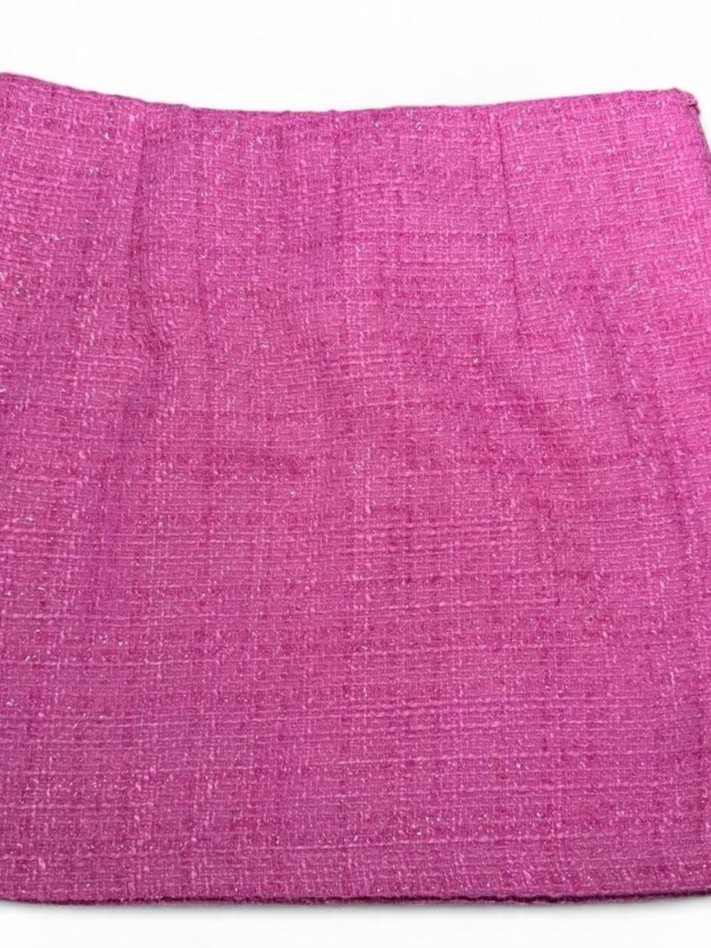 Pink Tweed Mini Skirt, Size M